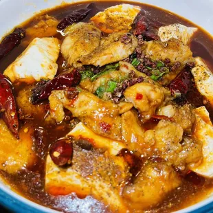 Fish Fillet and soft tofu withChief&apos;s Special Spicy &amp;Pungent Sauce