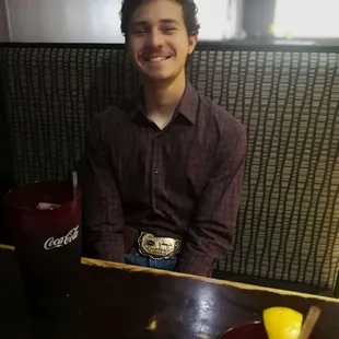 Taking my nephew and niece to dinner.