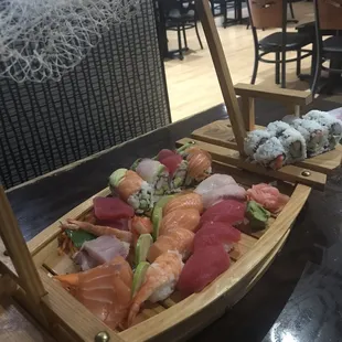 sushi and sashimi, food, sashimi, sushi