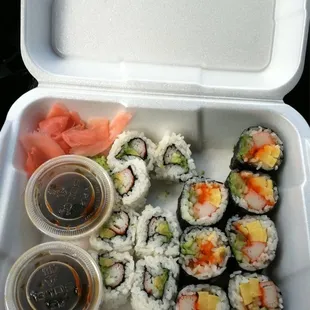 California Roll and Futo Maki