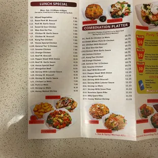 menu, donuts