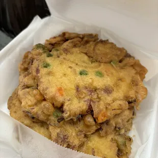 73. Beef Egg Foo Young