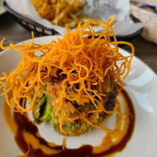 Dragon Egg with salmon. Very tasty and well made.