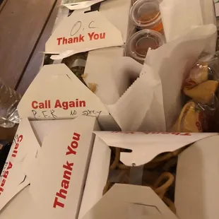 To Go! Very large servings!