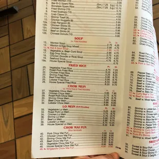 9/26/20 menu