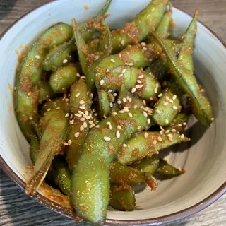 A) Spicy Garlic Edamame