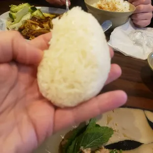 Hard dried out rice nasty