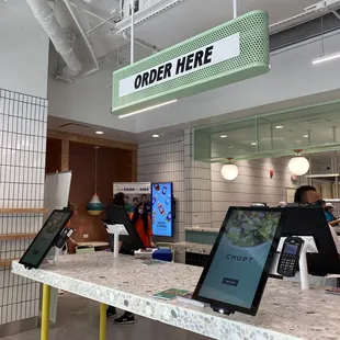 Kiosks to order your salads