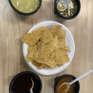 Come try our homemade salsas. They range in spiciness but don't lack in flavor!!