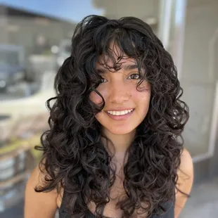 Textured hair curly hair haircut @barbergirl559
