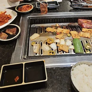 Squid dish was very disappointing, Galbi was good