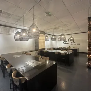 interior, sushi and sashimi