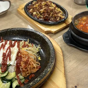 Bulgogi Bibimbap in a Hot Stone Pot