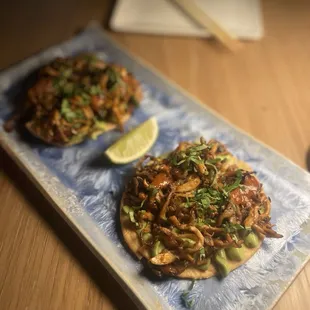 Mushroom tostadas