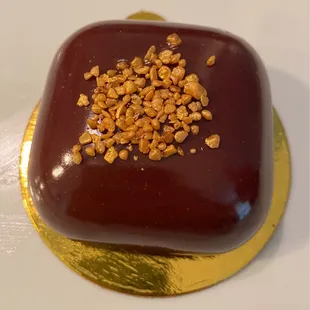 Chocolate Praline Crunch Entremet (so rich &amp; chocolatey)