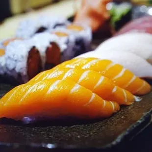 a variety of sushi