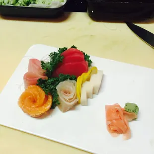 a plate of sushi