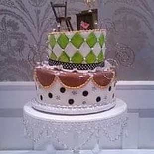 a three tiered cake