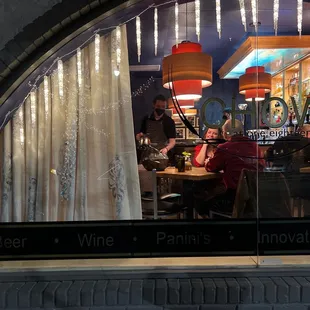 two people sitting at a table