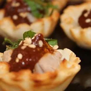 a close up of a plate of food