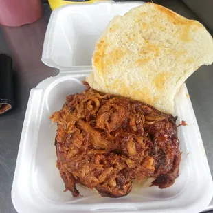 Pulled Pork sandwich special - slaw optional - Thursday only