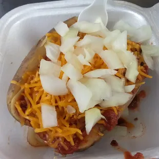 4 way (onion) tater - sour cream free on request