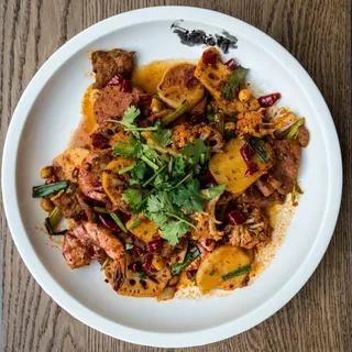 Spicy aromatic Vegetables Dry pot