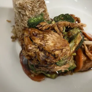 Chicken and broccoli