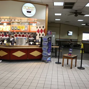 a man standing in front of a counter