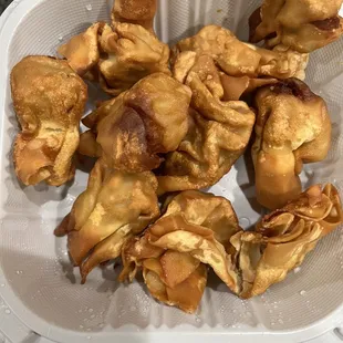 Terrible fried wontons.