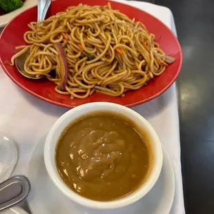 Chow mein and egg foo young sauce