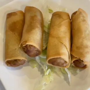 Egg rolls.
