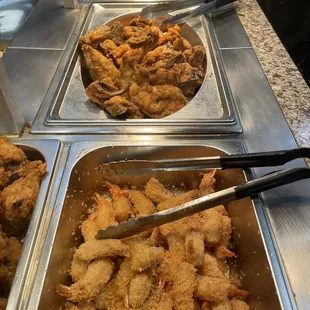 a variety of food items