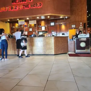 customers at the counter