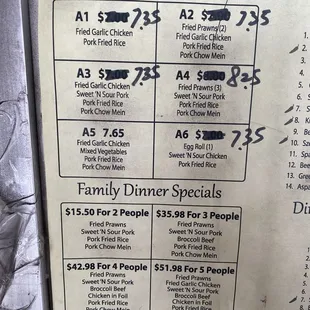 Menu as of 3/1/2024