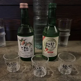 drink, sushi and sashimi