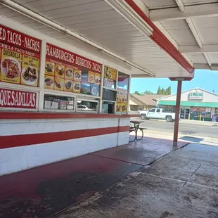 the outside of the building