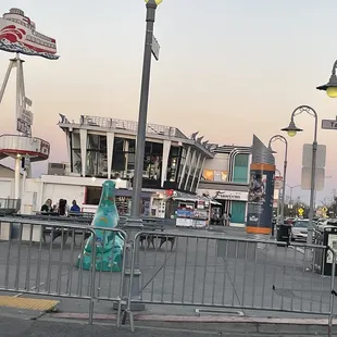 View behind chowder hut