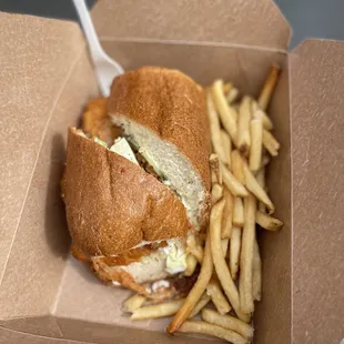 Spicy Fried Fish Sandwich