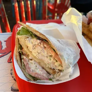 Shrimp and Crab sandwich