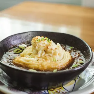 a bowl of food on a plate