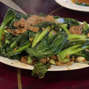 Beef w Chinese broccoli