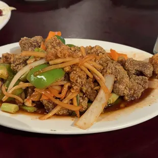 Sweet and sour pork (Chinese style)