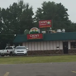 the front of the restaurant