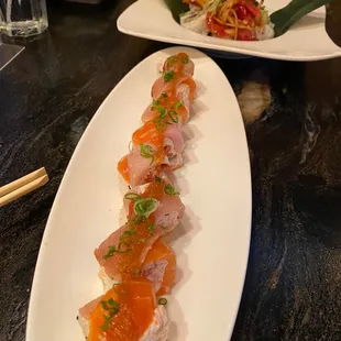 food, sashimi, sushi, sushi and sashimi