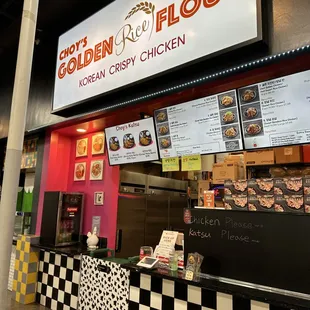 the front of the restaurant