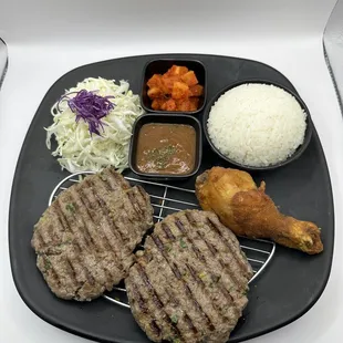 Beef Hamburger Steak Bento