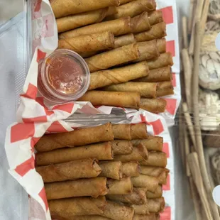 a variety of food items