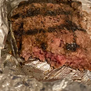  steak in foil