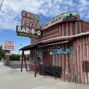 he outside of the restaurant